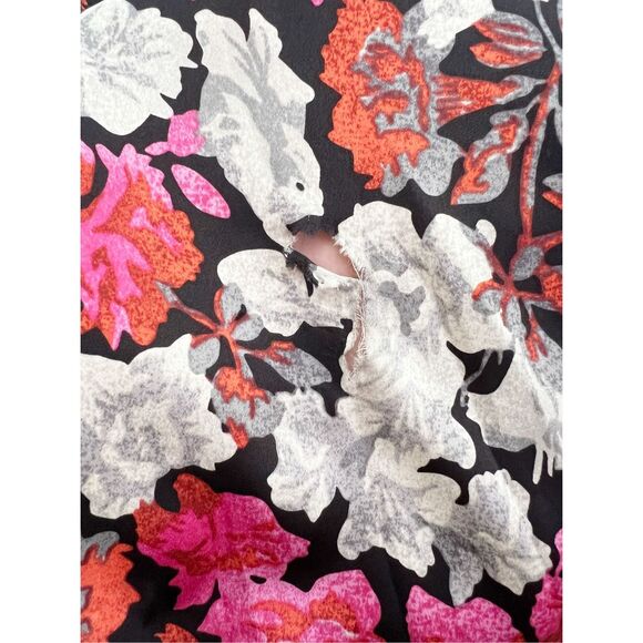 Cinq a Sept Womens Multicolor Floral Print Julian Silk Dress Size 4 - Picture 10 of 10